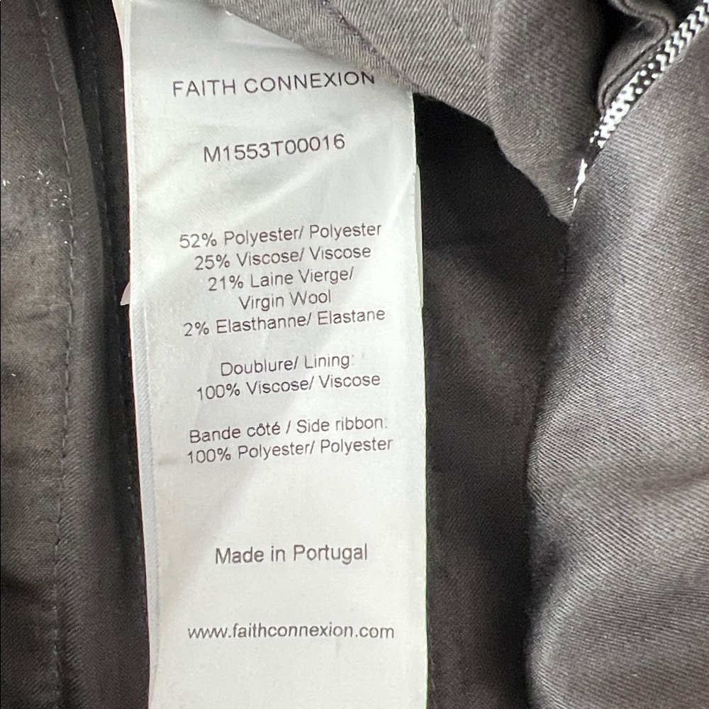 Fashion Connexion x Kappa Gray Plaid Wide-Leg Officer Pants Unisex - Picture 5 of 6